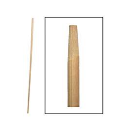 BIRDWELL 520-12 Broom Handle, 1-1/8 in Dia, 54 in L, Hardwood
