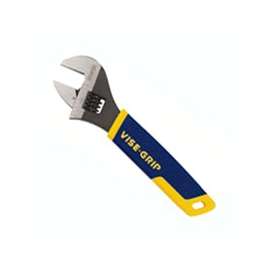 IRWIN 2078610 Adjustable Wrench, 10 in OAL, 1-1/4 in Jaw, Steel, Chrome, ProTouch Grip Handle