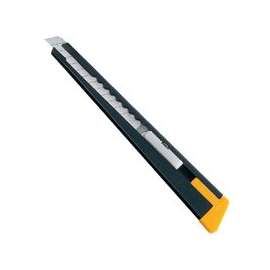 OLFA 5001 Utility Knife, 9 mm W Blade, Metal Blade, Standard Grip Handle, Black Handle