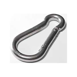 BARON 2450-9/32 Spring Hook Snap Link, Steel, Zinc