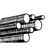 PFC TR-1009 Threaded Rod, 3/4-10 in Thread, 6 ft L, A Grade, Carbon Steel, Galvanized, NC Thread
