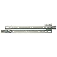 Knape & Vogt 1300P ZC 16 Drawer Slide, 75 lb, 16 in L Rail, 1/2 in W Rail, Steel, Zinc