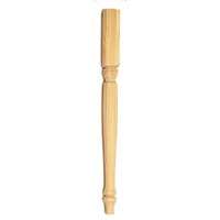 Waddell Early American Series 2572 Table Leg, 21-3/4 in H, Hardwood, Smooth Sanded