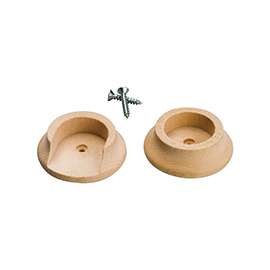 Waddell 408DP Closet Pole Socket, Hardwood