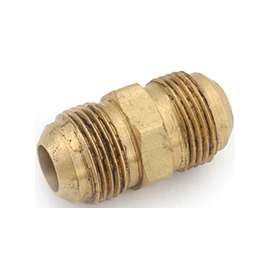 Anderson Metals 54802-06 Tube Union, 3/8 in, Flare, Brass