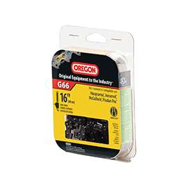 Oregon Micro-Lite M66 Chainsaw Chain, 16 in L Bar, 0.05 Gauge, 0.325 in TPI/Pitch, 66-Link