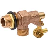 B & K 109-814 Tank Float Valve, 3/4 in Male x Male, Bronze