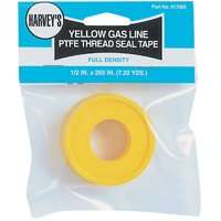 HARVEY 017065 Thread Seal Tape, PTFE, Yellow