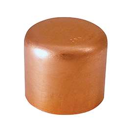 EPC 30630 Tube Cap, 3/4 in Sweat, Wrot Copper