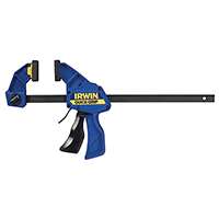 IRWIN QUICK-GRIP 1964718 Bar Clamp/Spreader, 300 lb Weight Capacity, 12 in Max Opening, 3-3/16 in D Throat