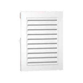Duraflo 626080-00 Gable Vent, 18-1/4 in L x 12-1/2 in W Rough Opening, Polypropylene, White