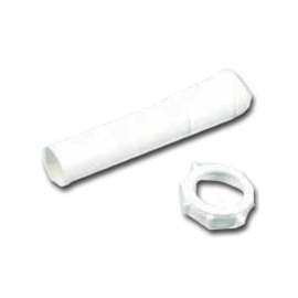 Plumb Pak PP20945 Extension Tube, 1-1/4 in Slip Joint, 12 in L, White