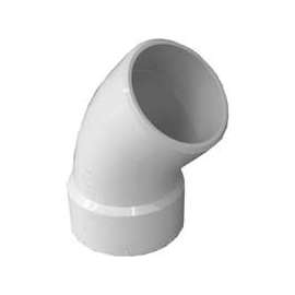 GENOVA 700 Series 72730 Street Pipe Elbow, 3 in Hub Spigot, 45 deg