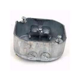 RACO 146 Octagon Box, 1-Gang, Galvanized Steel, Gray