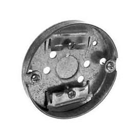 RACO 8292 Ceiling Pan Box, 1/2 in L, 3-3/8 in W, Round, Steel