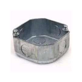 RACO 127 Octagon Box, 1-Gang, Steel, Gray
