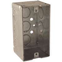 RACO 8670 Handy Box, 1-Gang, Galvanized Steel, Gray