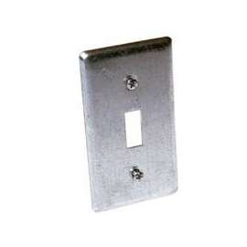 RACO 865 Handy Box Cover, 4-3/16 in L, 2-5/16 in W, Galvanized Steel, For 4 x 2 in Handy Boxes and Toggle Switch