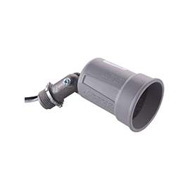 HUBBELL 5606-0 Adjustable, Weatherproof Lamp Holder, 120 V, 75 to 150 W