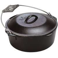 Lodge L10DO3 Dutch Oven, 7 qt Capacity, Iron, Black