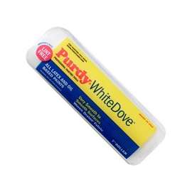 Purdy White Dove 670072 Paint Roller Cover, Latex, Oil-Based Paint, 3/8 in Thick Nap, 1-1/2 in Core, Dralon Fabric Cover