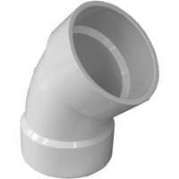 GENOVA 700 Series 70640 Drain Pipe Elbow, 4 in Hub, 45 deg