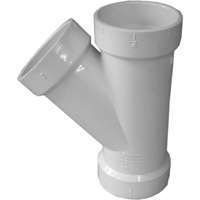 GENOVA 71020 Pipe Wye, 2 in Hub, 2 in, 2 in