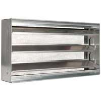 Master Flow BVSII Foundation Vent, 73 sq-in Net Free Ventilating Area, Aluminum