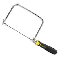 STANLEY FATMAX 15-104 Coping Saw, 15 TPI, HCS Blade, Cushion-Grip Handle