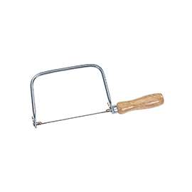 STANLEY FATMAX 15-106A Coping Saw, 15 TPI, HCS Blade, Cushion-Grip Handle