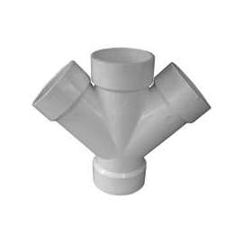 GENOVA 73430 Pipe Wye, 3 in Hub, 3, 3