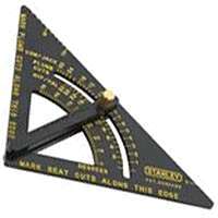 STANLEY Quick Square 46-053 Layout Tool, SAE, Aluminum, 6-3/4 in L
