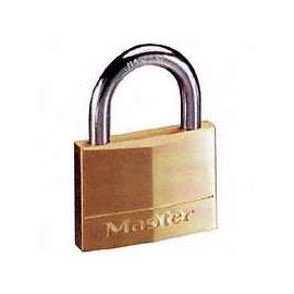 Master Lock 150D Padlock, 2 in W Body, Brass