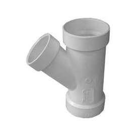 GENOVA 71021 Pipe Wye, 2 in Hub, 2 in, 1-1/2 in