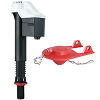 Korky QuietFILL 818BP Fill Valve and Premium Flapper Kit, Plastic