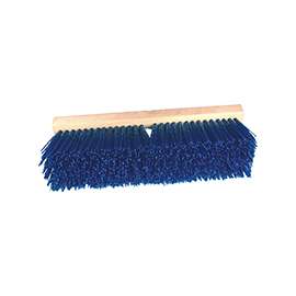 BIRDWELL 3015-6 Street Broom Head, 4-1/4 in L Trim, Blue