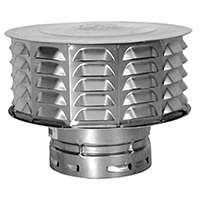 AmeriVent 6ECW Snap Lock Vent Cap, 6 in