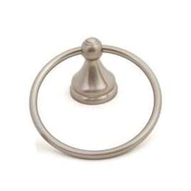 Boston Harbor Towel Ring, Concealed Screw Mount, Durable Zinc And Stainless Steel, Brushed Nickel