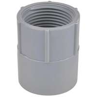 Carlon E942L-CAR Conduit Adapter, 3 in, FPT x Socket, Gray