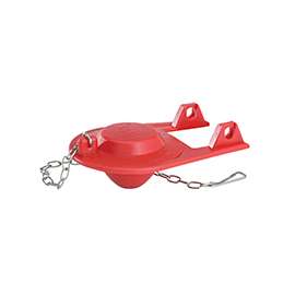 Korky 2001BP Toilet Flapper, Chlorazone Rubber, Red