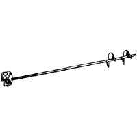 Tie Down MI2H64 Series 59250 Double Head, Double Helix Earth Anchor, 276 to 350 lb Weight Capacity, Iron, Painted