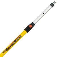 Mr. LongArm Super Tab-Lok 7504 Extension Pole, 2.2 to 3.4 ft L, 1-1/4 in Dia, Fiberglass Handle