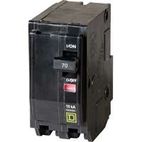 Square D QO QO270CP Miniature Circuit Breaker, 120/240 VAC, 48 VDC, Thermal Magnetic Trip, Plug-In Mounting