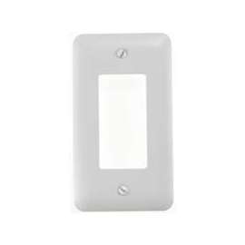 Amerelle 935RW Wallplate, 1-Gang, Steel, White