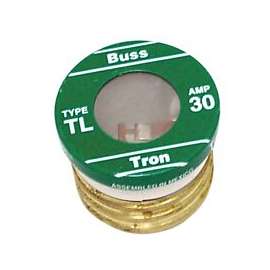 Bussman BP/TL-30 Time-Delay Plug Fuse, 30 A, 125 V, 10 kA IR