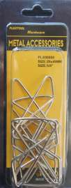 Plextool Butterfly Paper Clamps 1-5/8", 8pcs/PK, 24 PK/Box, Total 192pcs (PLX00550)