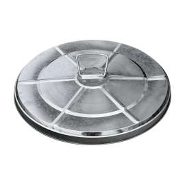 Plexon Trash Can Lid, Compotible with 20-Gallon Round Fire Resistant Garbage Container, Lid for Galvanized Steel Waste Bin