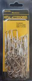 Plextool Paper Clips Pointed #4, 1.25", 50 pcs/PK, 24 PK/Box, (PLX00551)