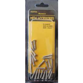 Plextool Flat Head Phillips Stainless Steel Screws 1/8x5/8", 22pcs/PK, 24 PK/Box, Total 528pcs (PLX00618)