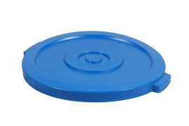 PLASTIC PRINCE Round Trash Can Lid, Compatible with 20 Gallon Wastebasket Garbage Can, Blue Plastic